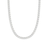 14K WHITE GOLD 9 1/2CT 16" ROUND DIAMOND LADIES TENNIS NECKLACE