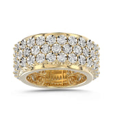 MEN'S BAND 2.00CT ROUND DIAMOND 10K YELLOW GOLD
