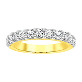 LADIES BAND 1.00CT ROUND DIAMOND 14K YELLOW GOLD