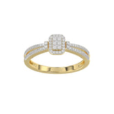 LADIES RING 0.20CT ROUND DIAMOND 10K YELLOW GOLD