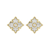LADIES EARRING 0.25CT ROUND DIAMOND 10K YELLOW GOLD