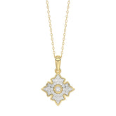 LADIES PENDANT 0.25CT ROUND DIAMOND 10K YELLOW GOLD