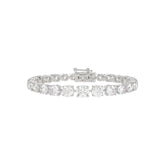 LADIES BRACELET 6 1/2CT ROUND DIAMOND 14K WHITE GOLD