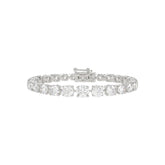 LADIES BRACELET 6 1/2CT ROUND DIAMOND 14K WHITE GOLD