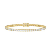 LADIES BRACELET 7CT ROUND DIAMOND 14K YELLOW GOLD