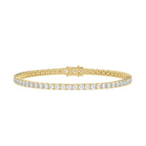 LADIES BRACELET 7CT ROUND DIAMOND 14K YELLOW GOLD