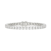 LADIES BRACELET 11CT ROUND DIAMOND 14K WHITE GOLD