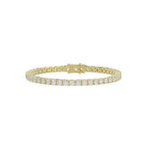 LADIES BRACELET 11CT ROUND DIAMOND 14K YELLOW GOLD