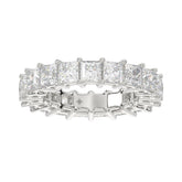 LADIES ETERNITY BAND 4 3/4CT PRINCESS DIAMOND 14K WHITE GOLD