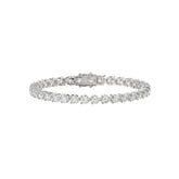 LADIES BRACELET 11CT ROUND DIAMOND 14K WHITE GOLD