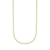 MENS NECKLACE 7CT ROUND DIAMOND 14K YELLOW GOLD