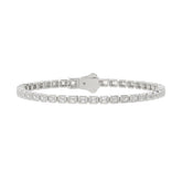 LADIES BRACELET 5.00CT EMERALD DIAMOND 14K WHITE GOLD