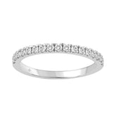 14K WHITE GOLD 3/8CT ROUND DIAMOND LADIES BAND