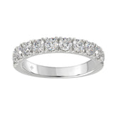 14K WHITE GOLD 1.00CT ROUND DIAMOND LADIES BAND