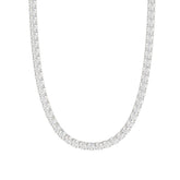 14K WHITE GOLD 10 1/3CT 18 INCH ROUND DIAMOND LADIES TENNIS NECKLACE