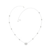 14K WHITE GOLD 2 1/4CT ROUND/OVAL DIAMOND LADIES NECKLACE