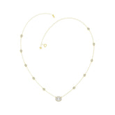 14K YELLOW GOLD 2 1/4CT ROUND/OVAL DIAMOND LADIES NECKLACE