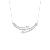 14K WHITE GOLD 1 1/2CT ROUND/LOZENGE DIAMOND LADIES NECKLACE