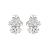 14K WHITE GOLD 1 3/4CT MARQUISE/PEAR/OVAL DIAMOND LADIES EARRINGS