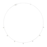 10K WHITE GOLD 1.00CT ROUND DIAMOND LADIES NECKLACE