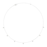 10K WHITE GOLD 1.00CT ROUND DIAMOND LADIES NECKLACE