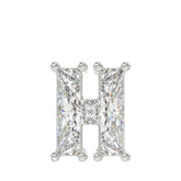 10K WHITE GOLD 1 1/3CT FANCY CUT ALPHABET DIAMOND LADIES PENDANT WITH CHAIN