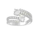 14K WHITE GOLD 1 1/2CT ROUND DIAMOND LADIES RING (CENTER STONE ROUND DIAMOND 2CT)