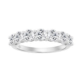 14K WHITE GOLD 1 1/2CT ROUND DIAMOND LADIES BAND
