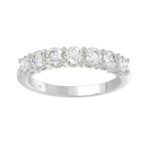 14K WHITE GOLD 1 1/2CT ROUND DIAMOND LADIES BAND
