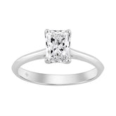 14K WHITE GOLD 1.00CT RADIANT DIAMOND LADIES SOLITAIRE RING