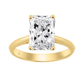 14K YELLOW GOLD 3.00CT RADIANT DIAMOND LADIES SOLITAIRE RING