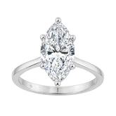 14K WHITE GOLD 2 1/2CT MARQUISE DIAMOND LADIES SOLITAIRE RING (CENTER STONE MARQUISE DIAMOND 2 1/2CT