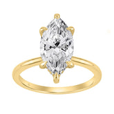 14K YELLOW GOLD 3 1/6CT MARQUISE DIAMOND LADIES RING (CENTER STONE MARQUISE DIAMOND 3.00CT)