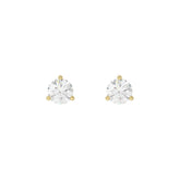 14K Yellow Gold 1.00CT Round Diamond Solitaire Earrings For Women Classic Diamond Stud Earrings