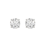 14K White Gold 4.00 Ct Lab Grown Round Diamond Stud Earrings Brilliant Cut Diamond Earrings For Women
