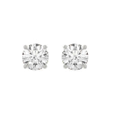 14K White Gold 5.00 Ct Lab Grown Round Diamond Stud Earrings Brilliant Cut Diamond Earrings For Women