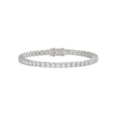 LADIES BRACELET 5CT ROUND DIAMOND 14K WHITE GOLD