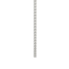14K WHITE GOLD 4 3/4CT 18" ROUND DIAMOND LADIES TENNIS NECKLACE