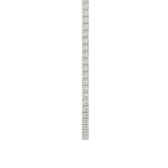 14K WHITE GOLD 4 3/4CT 18" ROUND DIAMOND LADIES TENNIS NECKLACE