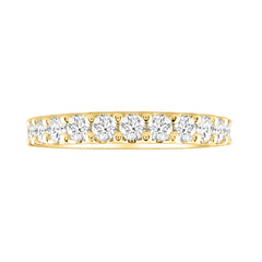 LADIES BAND 1.00CT ROUND DIAMOND 14K YELLOW GOLD