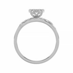LADIES TRIO SET 0.33CT ROUND DIAMOND 10K WHITE GOLD