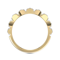 MEN'S BAND 1.00CT ROUND DIAMOND 10K YELLOW GOLD