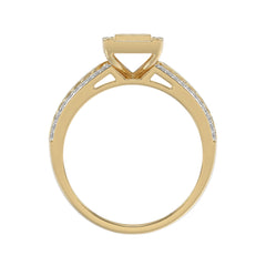 LADIES TRIOS SET 0.50CT ROUND DIAMOND 10K YELLOW GOLD