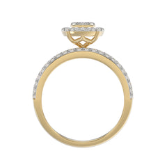 LADIES TRIOS SET 1.50CT ROUND DIAMOND 10K YELLOW GOLD