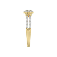 LADIES RING 0.25CT ROUND DIAMOND 10K YELLOW GOLD