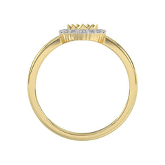 LADIES RING 0.20CT ROUND DIAMOND 10K YELLOW GOLD