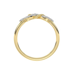 LADIES RING 0.15CT ROUND DIAMOND 10K YELLOW GOLD