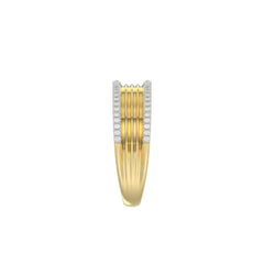 LADIES RING 0.20CT ROUND DIAMOND 10K YELLOW GOLD
