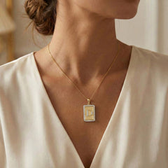 10K Yellow Gold letter 'D' Fashion Pendant With Chain - 0.20 CT Round Diamond Ladies Jewelry Gift