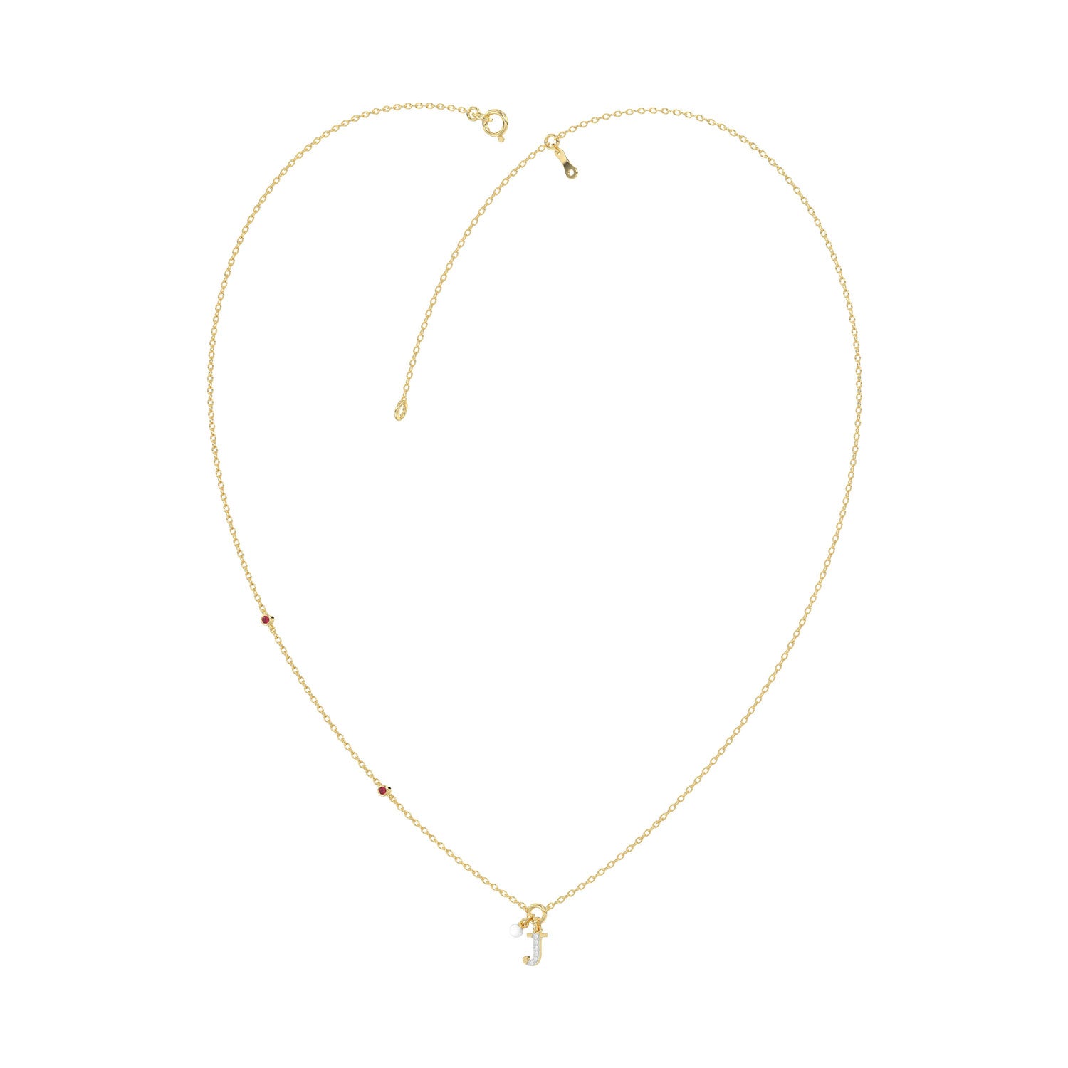 LADIES NECKLACE 0.10CT ROUND DIAMOND 10K YELLOW GOLD